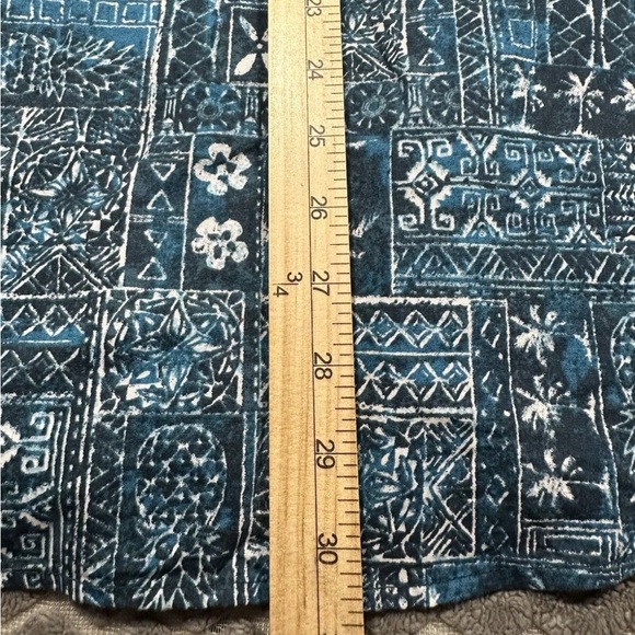 Haggar Hawaiian All Over Print Button Shirt AOP Mens XL Palm Tree Short Sleeve - Picture 10 of 11